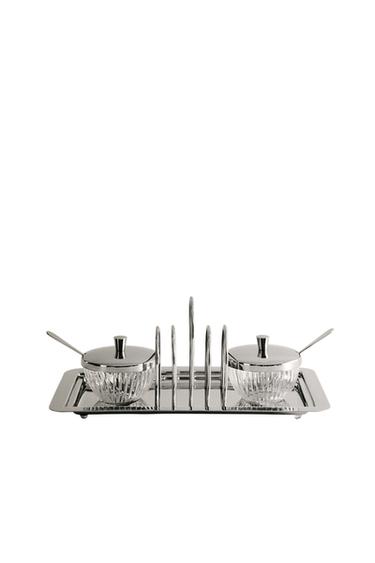 STAINLESS STEEL TOAST RACK AND CONTAINERS - Silver by Zara
