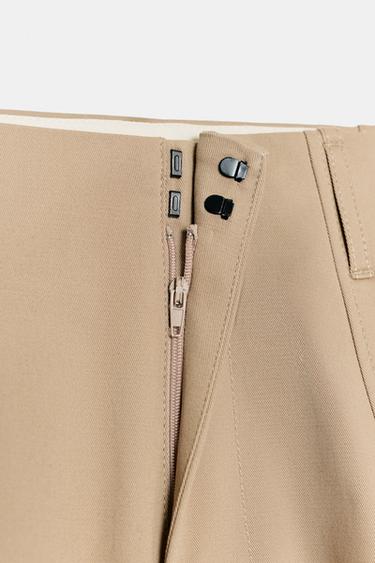 PANTALON CAROTTE ZW COLLECTION - whisky clair de Zara - Image 8