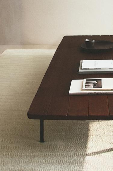 HERRINGBONE WOOL RUG - White by Zara - Image 5