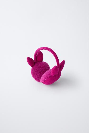 CACHE-OREILLES EN VELOURS CÔTELÉ MIFFY™ MERCIS BV © - Framboise de Zara