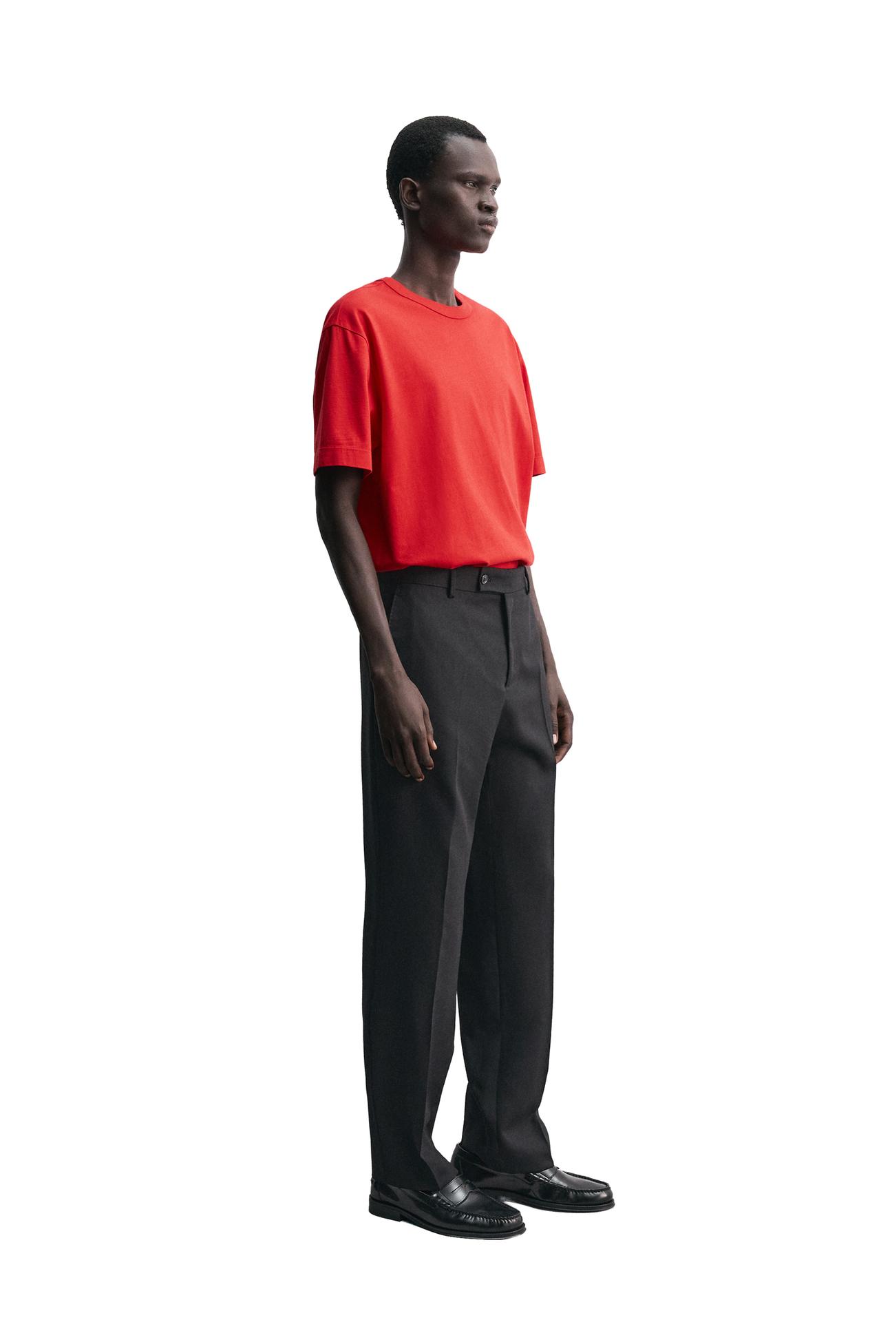 RELAXED FIT BINDING T-SHIRT
