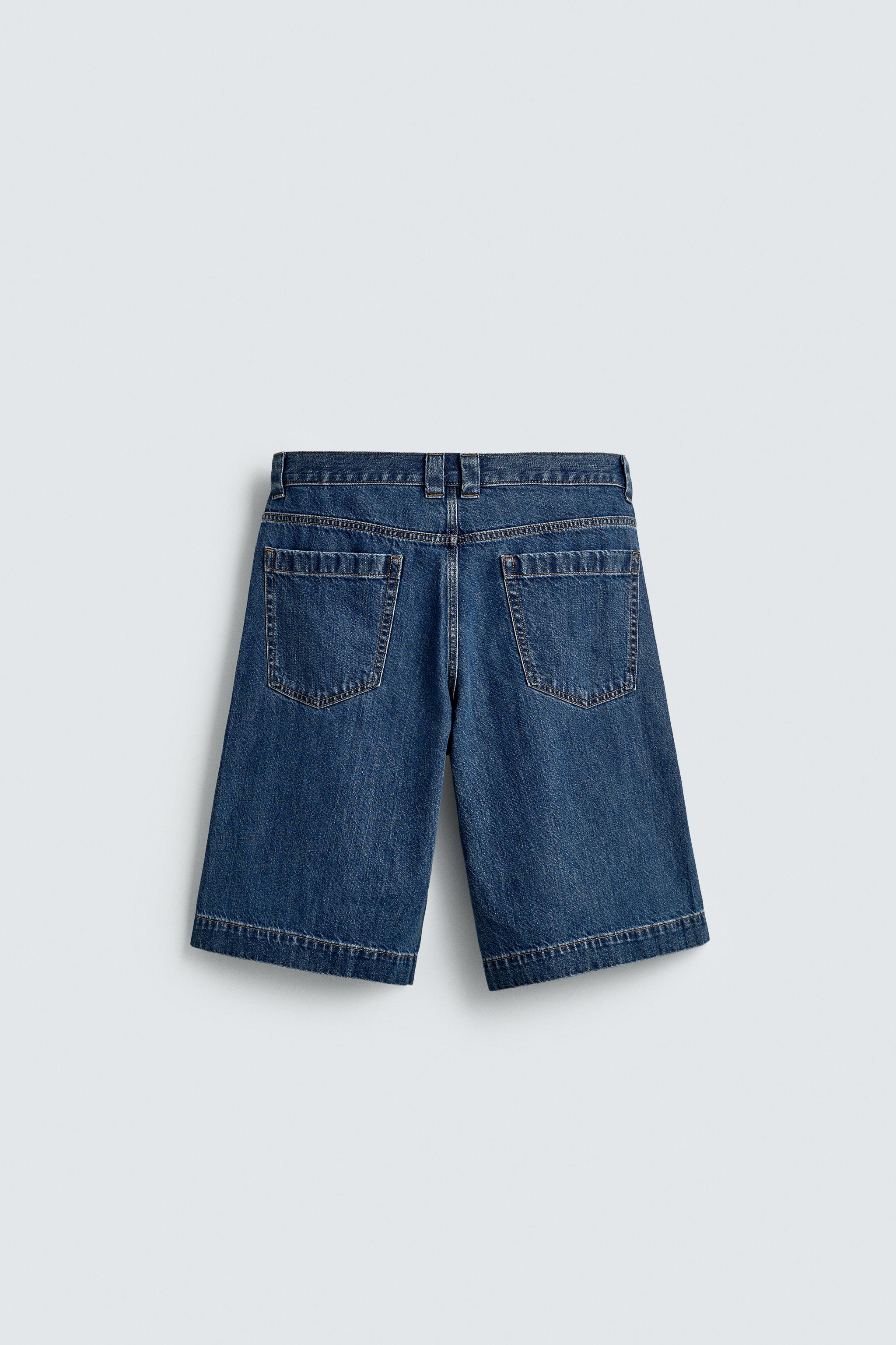 Eaphi デニム　shortサイズ　blue Men's Shorts in coated Track Denim | Blue | Diesel