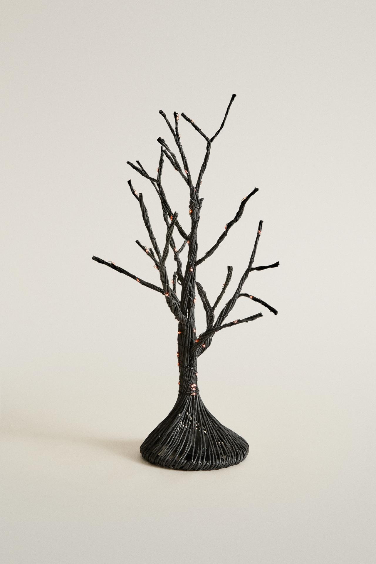 HALLOWEEN LIGHT TREE DECORATIVE ACCESSORY — Black