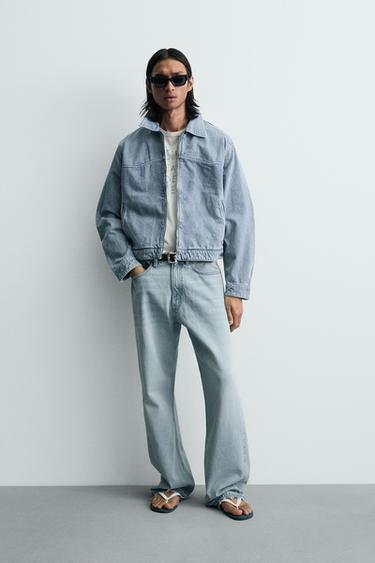 GIACCA STRUTTURATA SLAVATA - Celeste di Zara