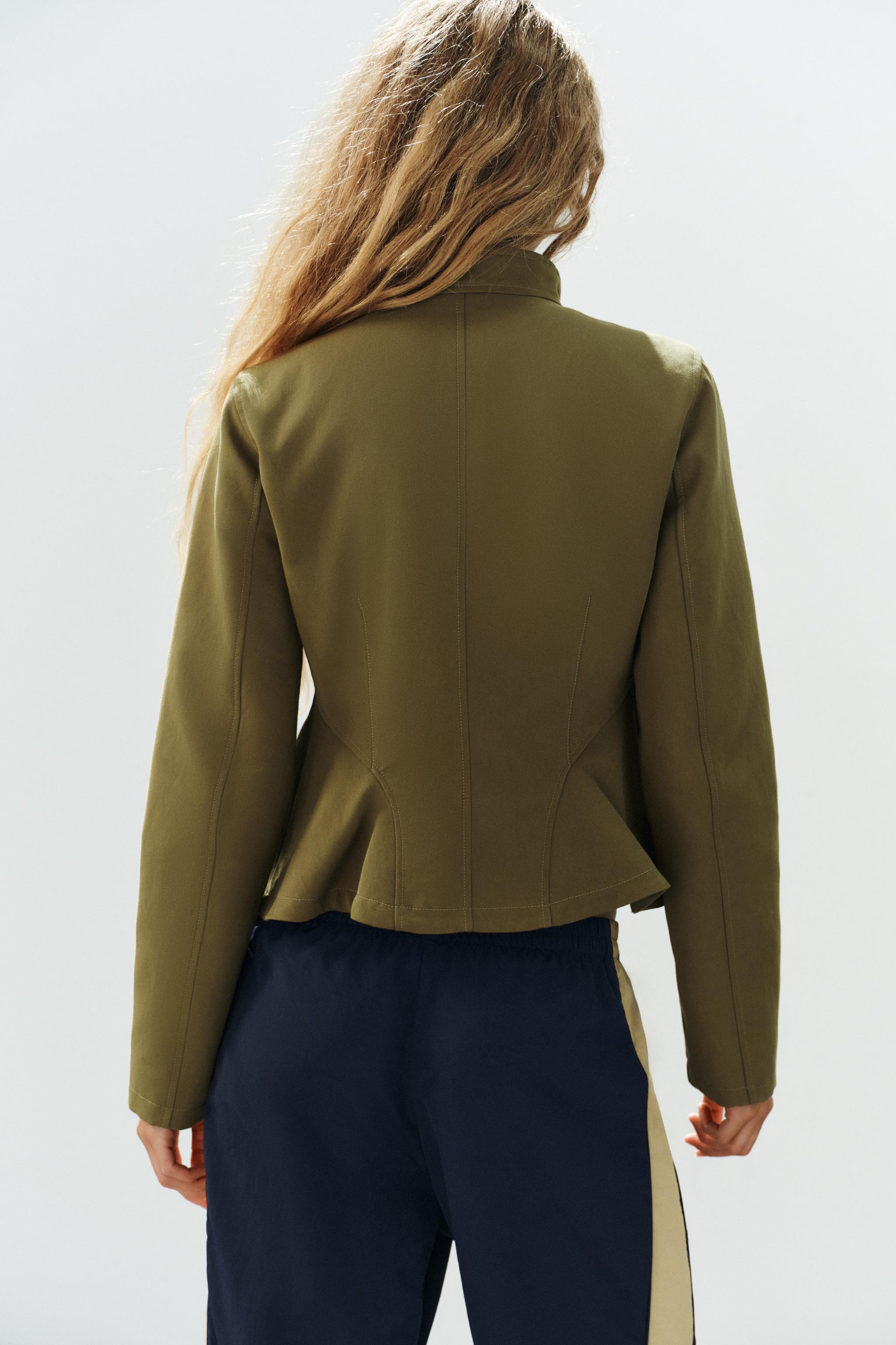 Zara Vücuda Oturan Peplum Ceket görsel 4