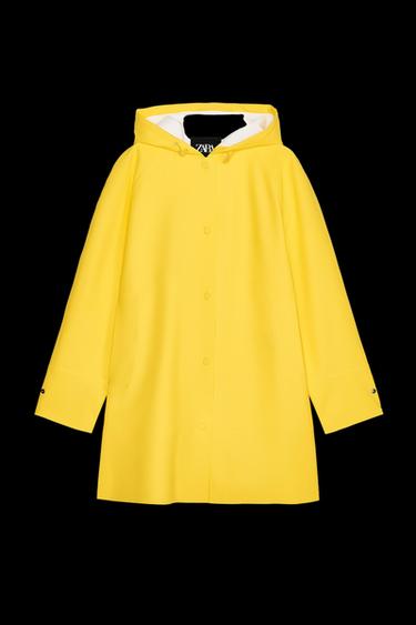 Zara ZW COLLECTION COATED JACKET - Yellow - Image 0