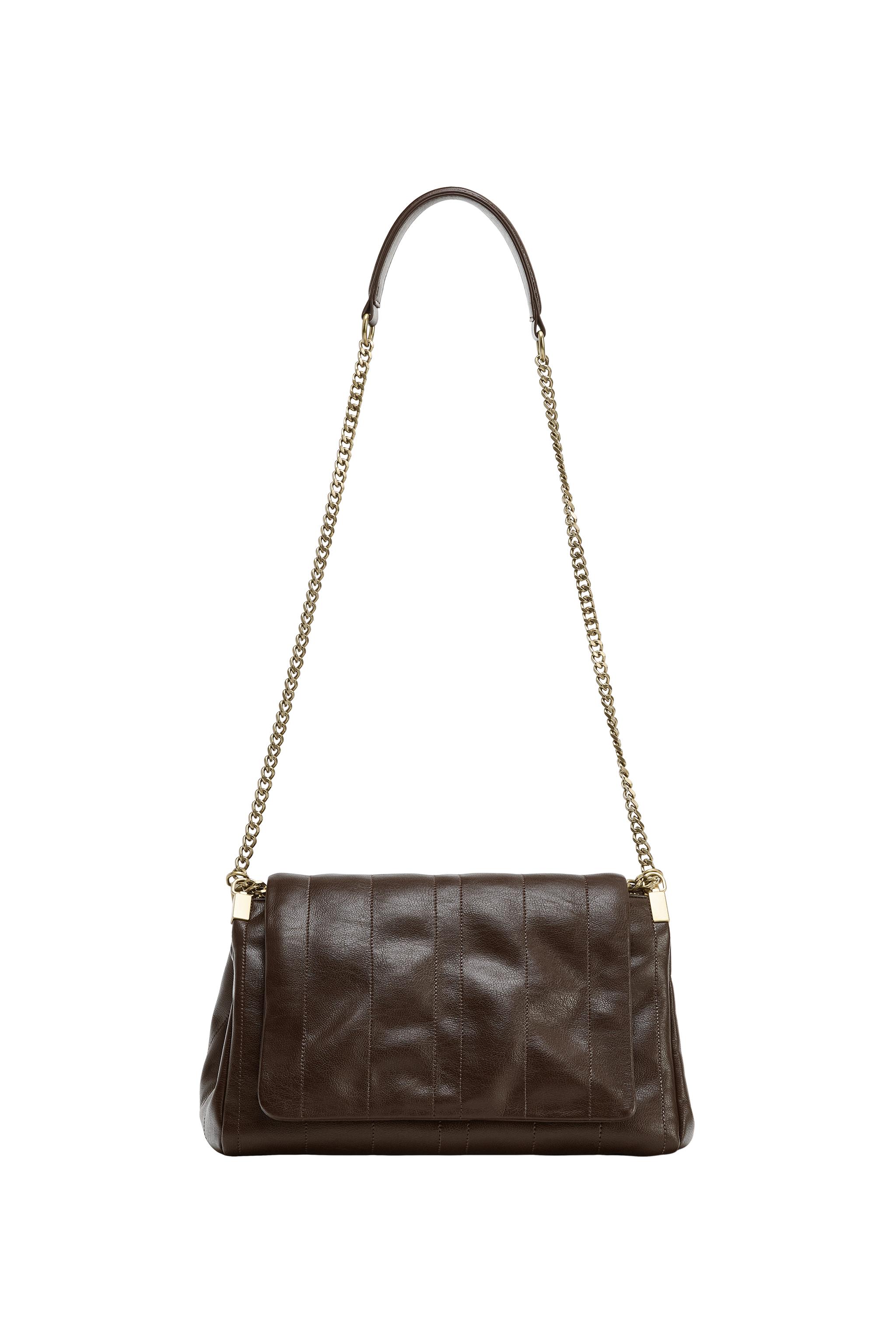 CROSSBODY BAG WITH METAL CHAIN - Chocolate | ZARA South Africa