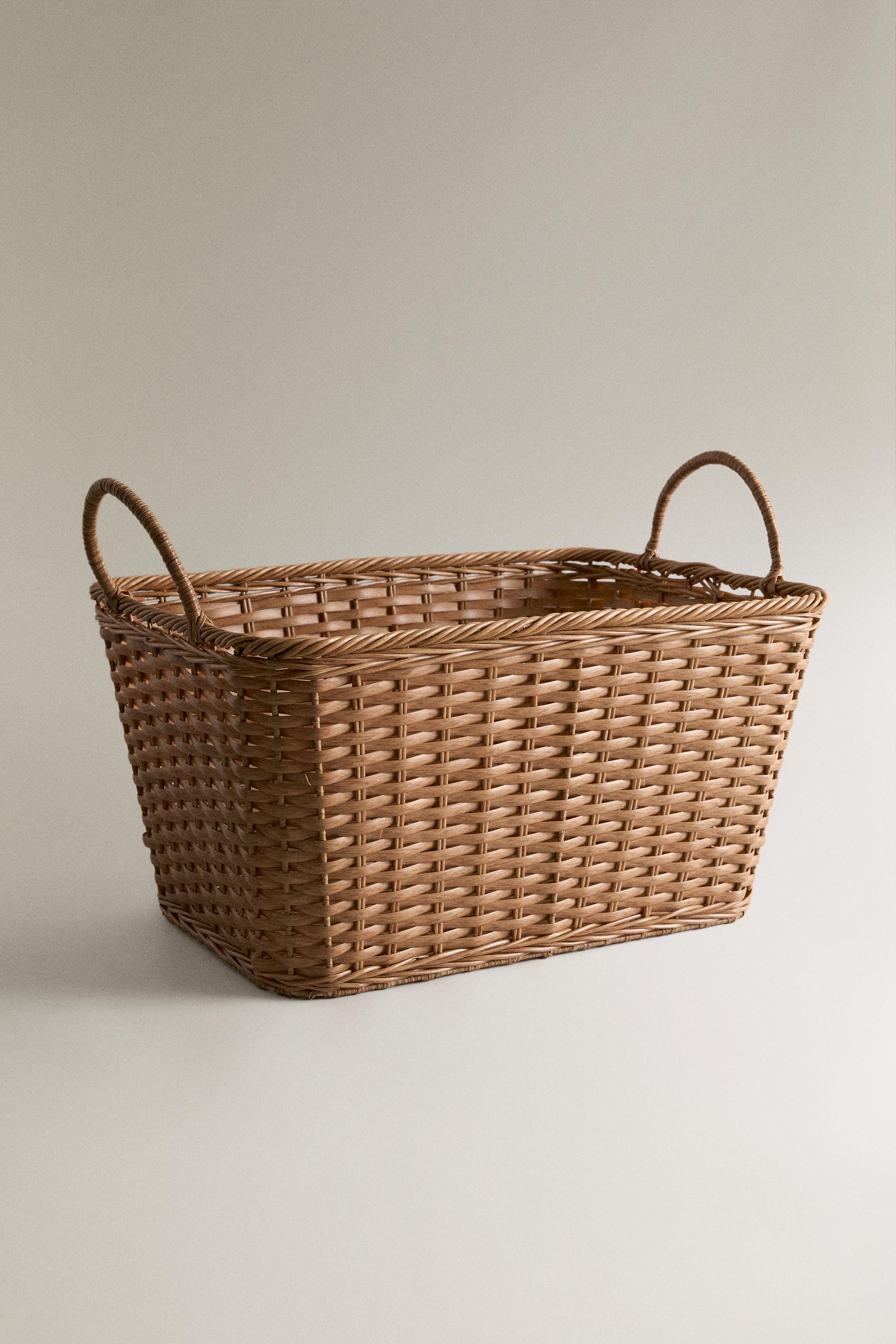 LAUNDRY BASKET — Light beige