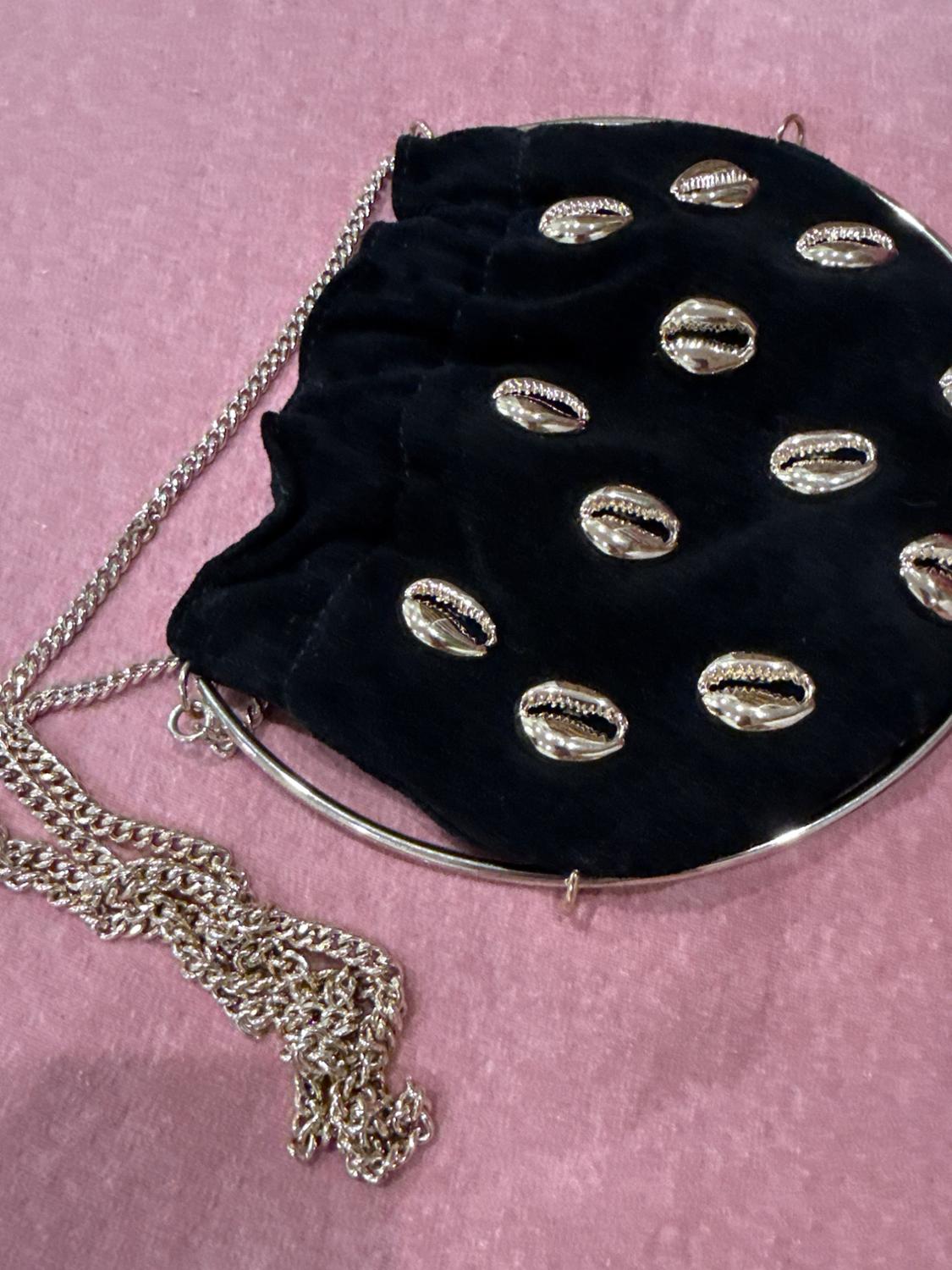 SHELL VELVET CROSSBODY BAG - Image 3
