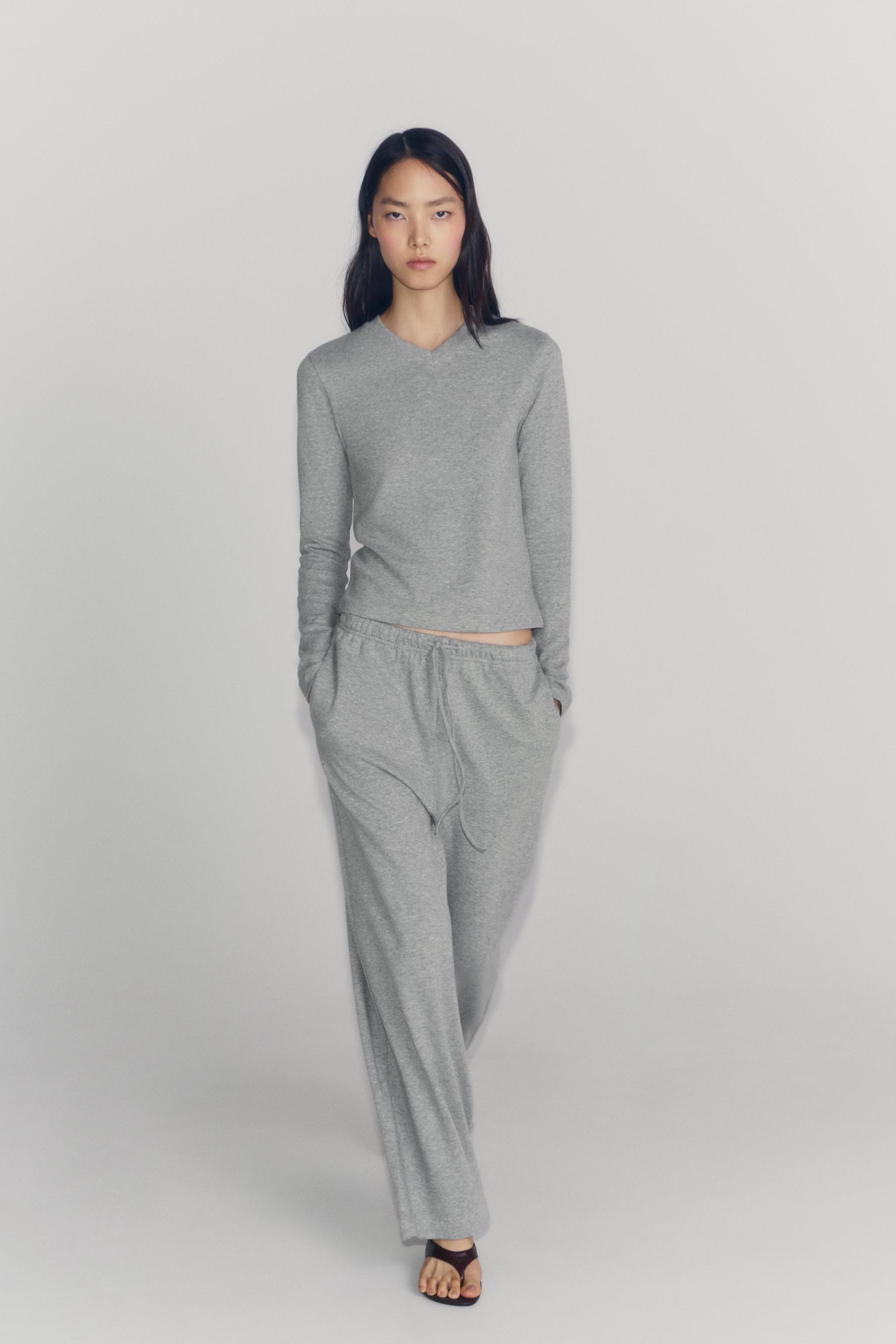 Женские брюки Zara WIDE FLOWY PANTS