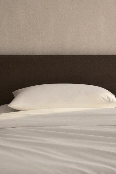 PERCALE DUVET COVER (200 THREAD COUNT) - White by Zara