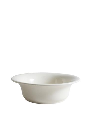 PLAIN EARTHENWARE BOWL - كريمي الخاص بـ Zara