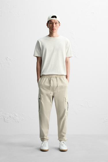 CARGO TROUSERS - Beige by Zara