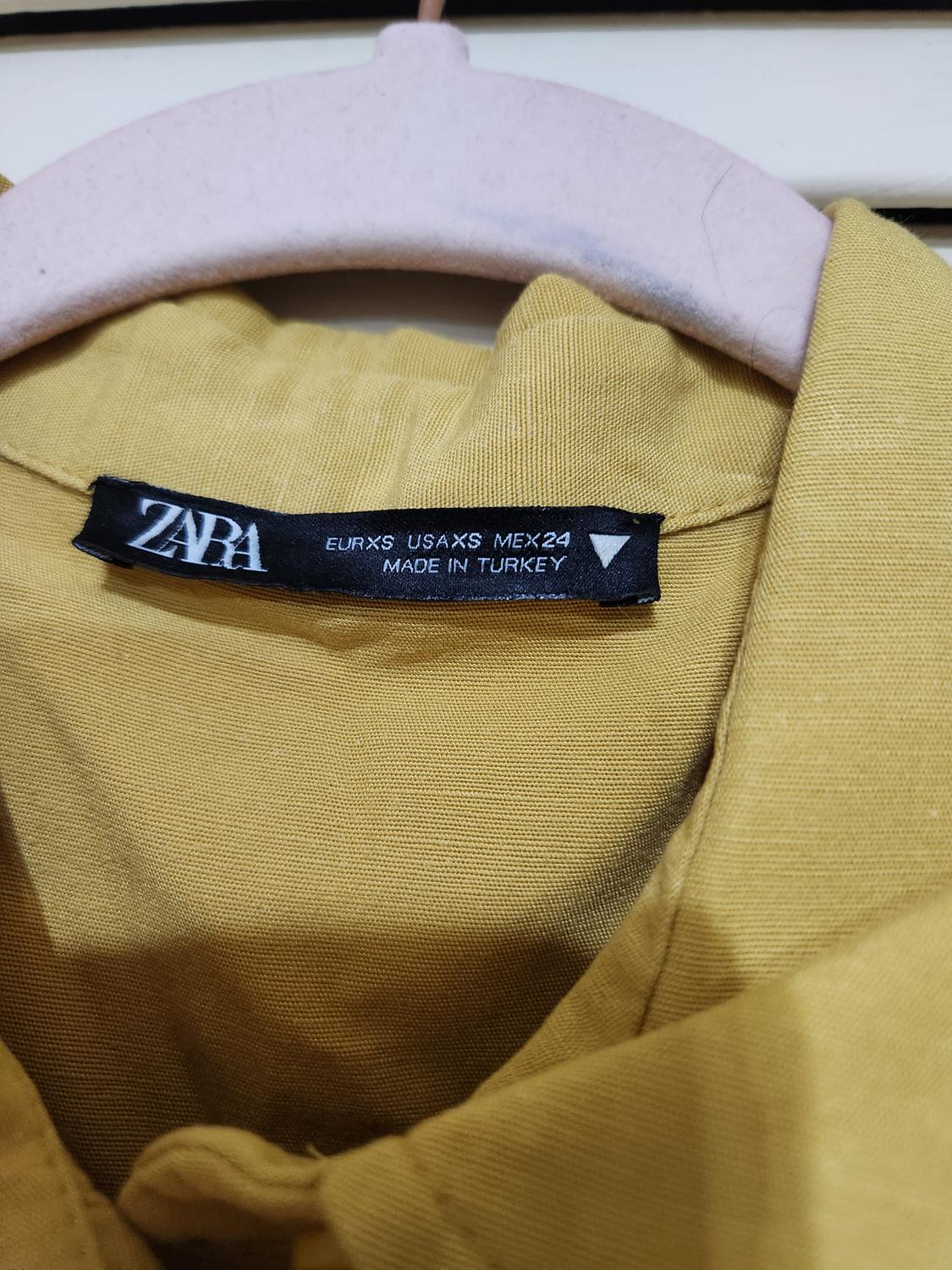 LINEN BLEND CROP TOP - Image 2