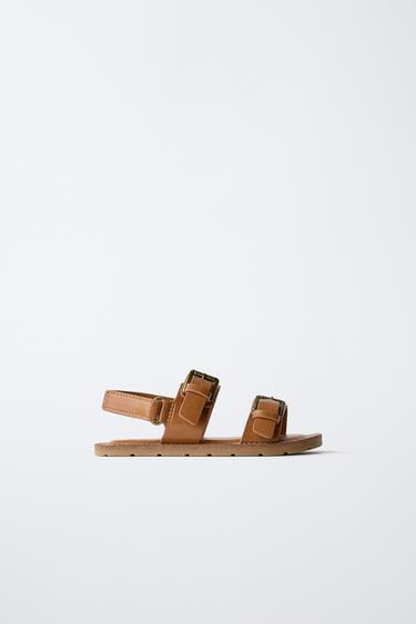 САНДАЛИИ С ПРЯЖКАМИ — Коричневый от Zara