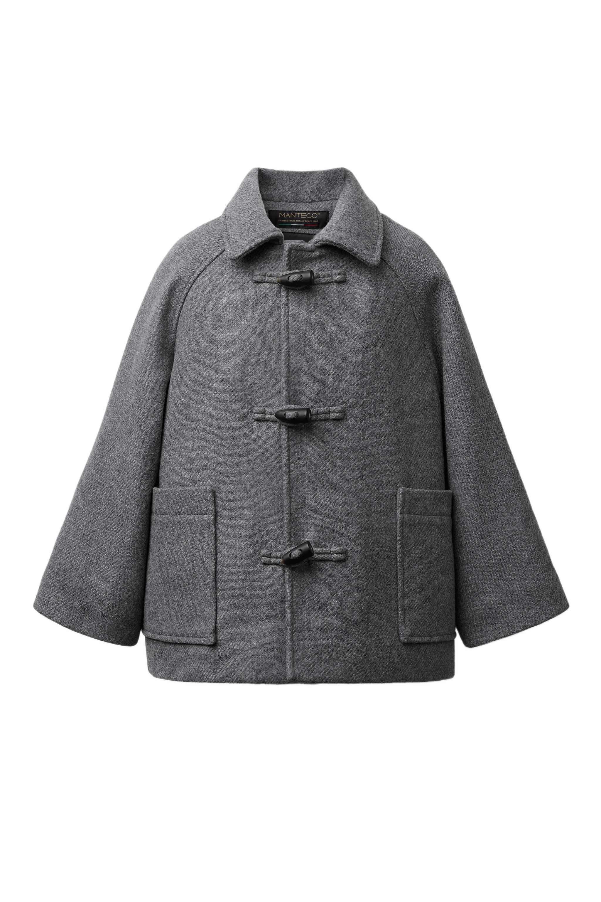 未使用品！ZARA wool blend button jacket サイズS Zara ZW Collection Long Wool Blend Coat Black Size XS S Small 7522