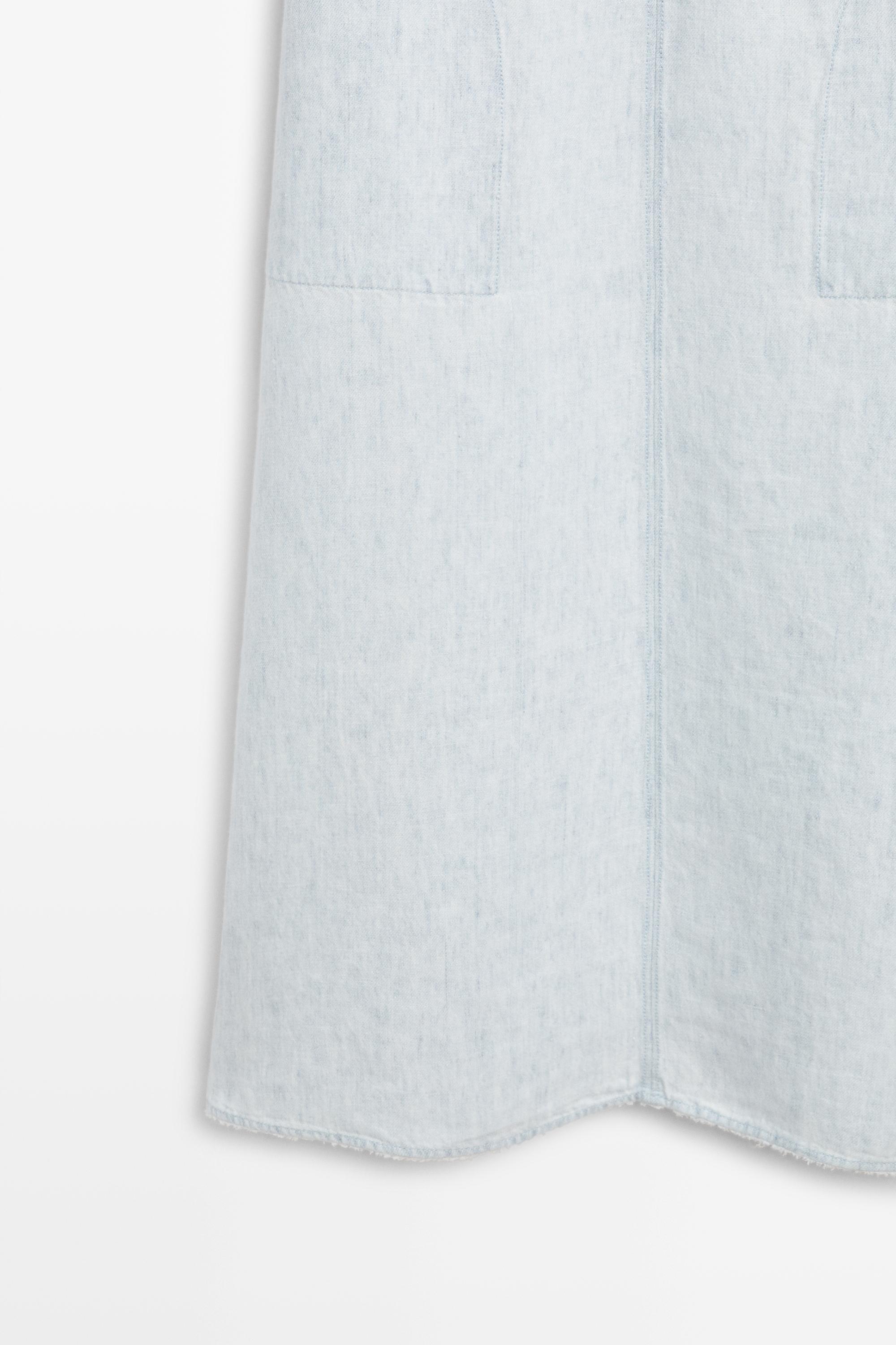 100% Linen Midi Dress - STUDIO