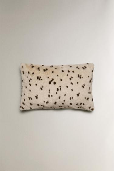 Zaras LEOPARDMÖNSTRAT KUDDFODRAL - Naturfärg - Bild 0