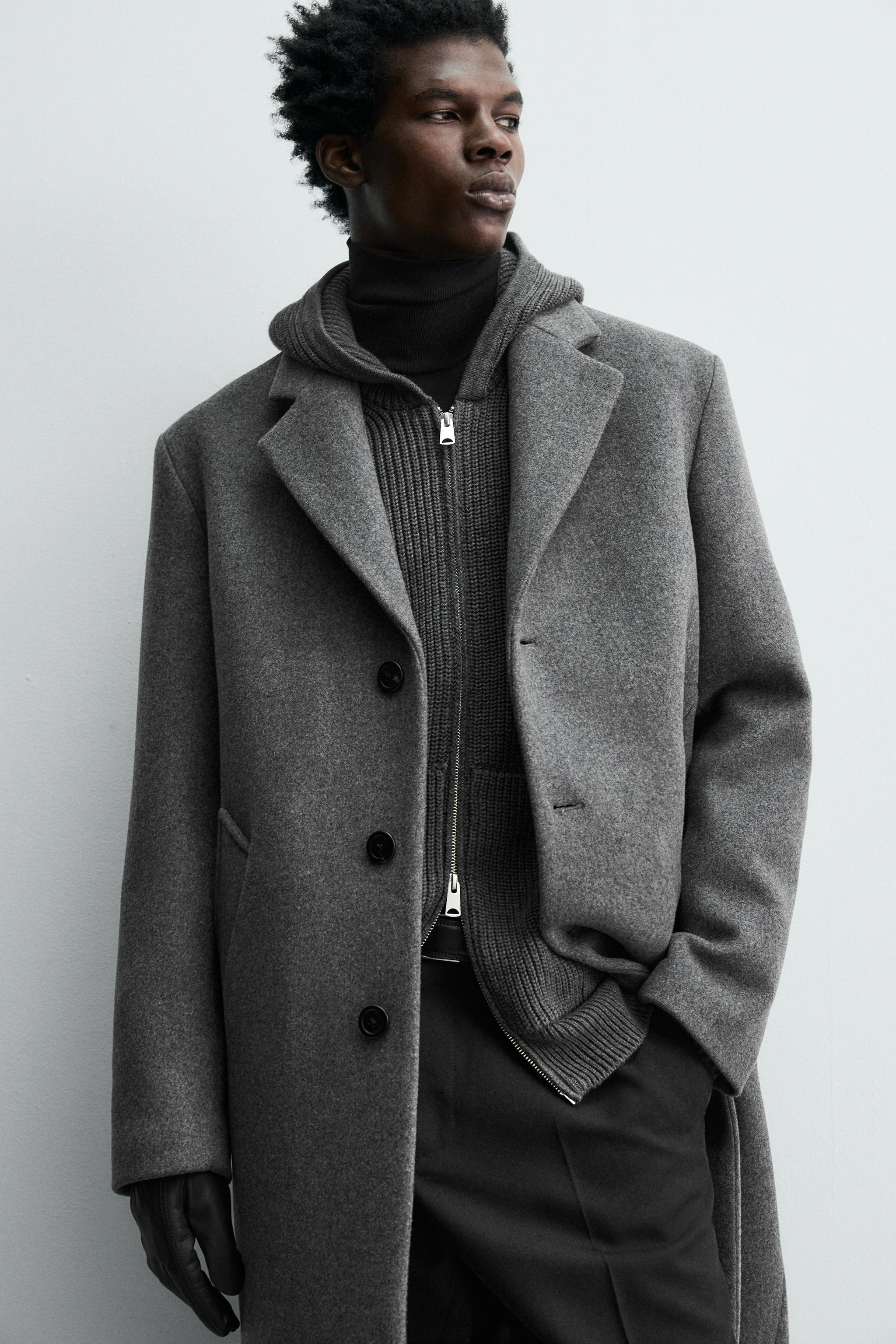 MANTECO® WOOL BLEND COAT - Grey | ZARA South Africa