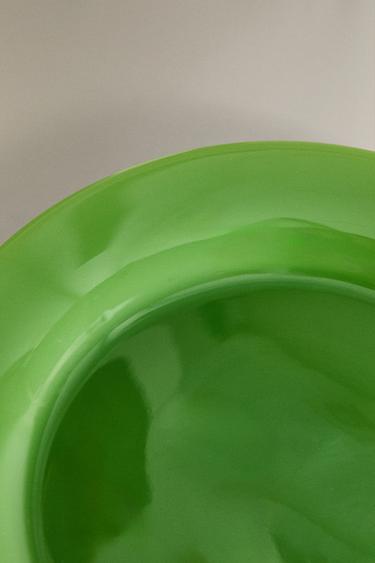 GLASS DESSERT PLATE - Green by Zara - Image 4