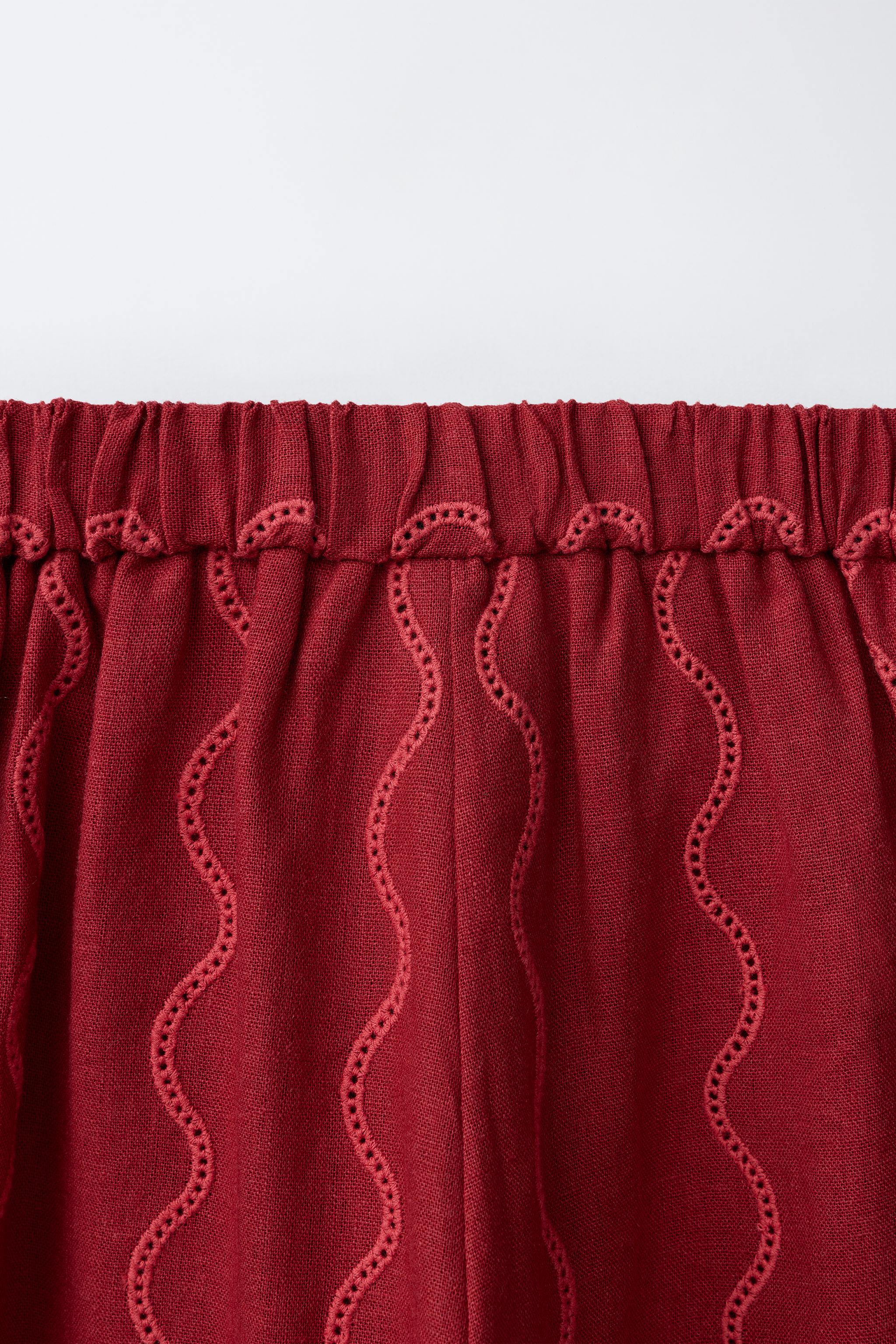 PANTALON WIDE LEG ONDES AVEC LIN