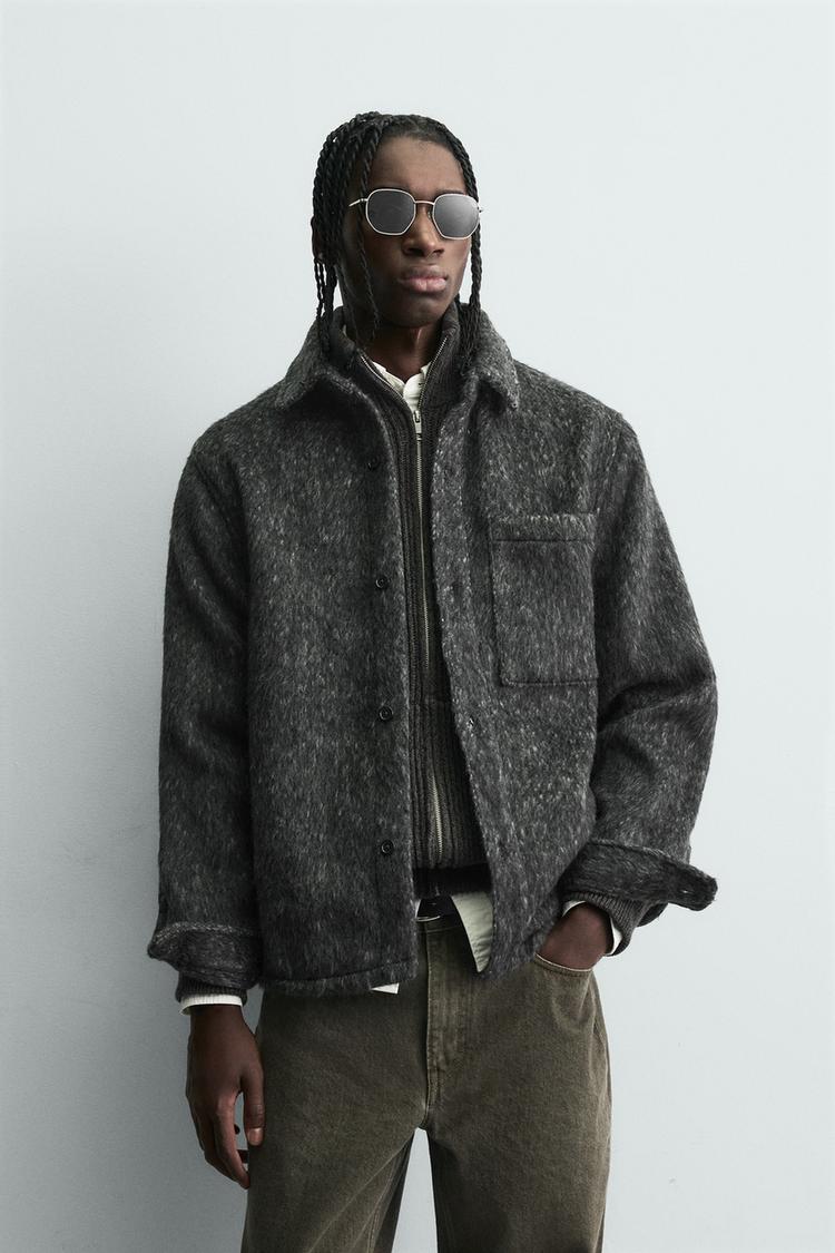 ZARA FAUX FUR OVERSHIRT