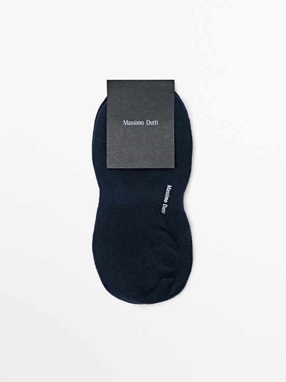 Pack of 3 pairs of no-show cotton blend socks