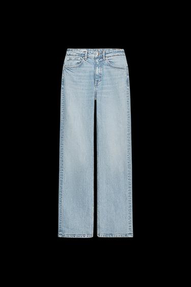TRF STRAIGHT LEG JEANS WITH A HIGH WAIST - Light blue de Zara - Imagen 0