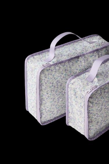PACK CLASIFICADOR DE VIAJE FLORES - Violeta Malva de Zara