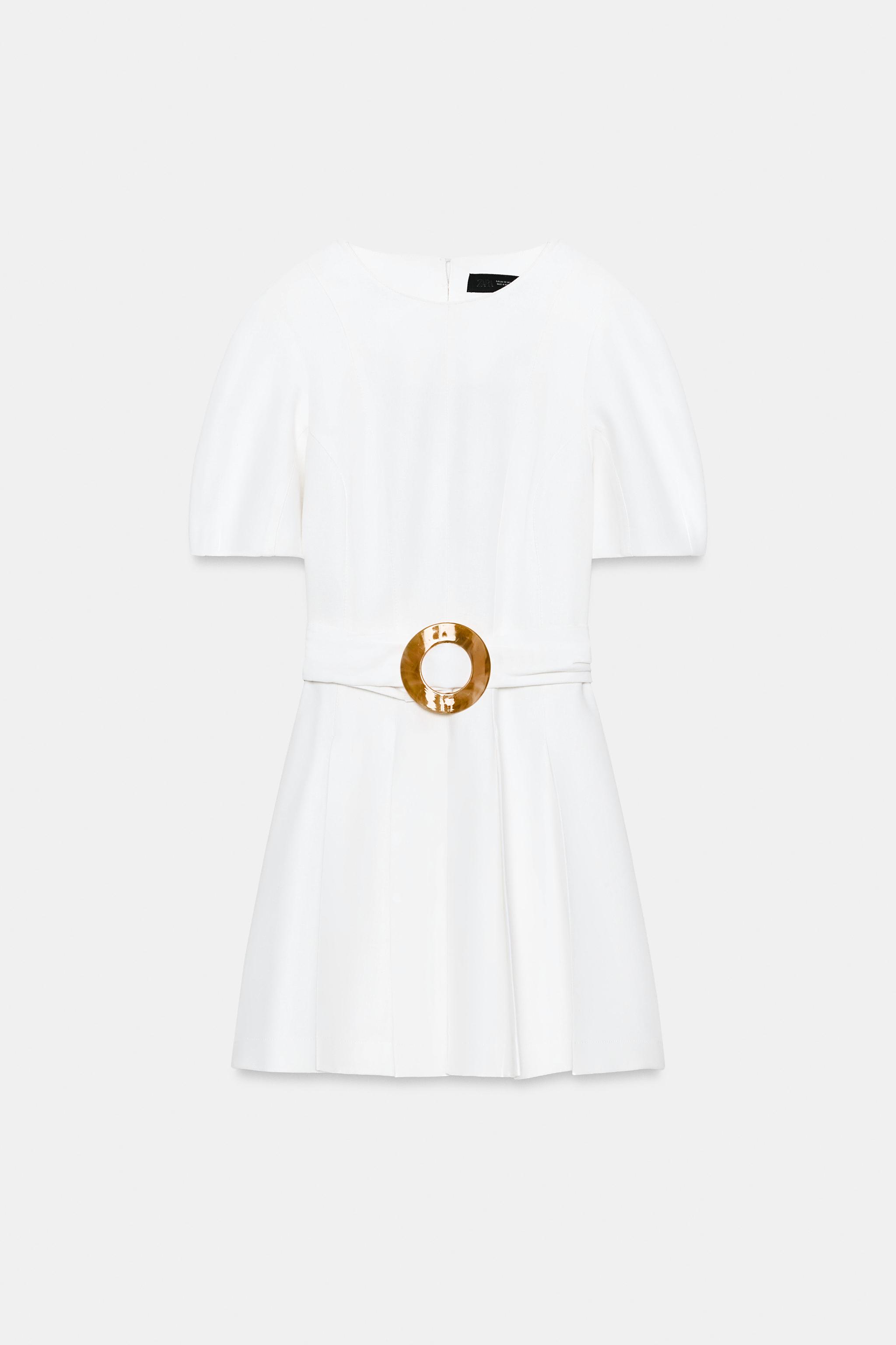 BELTED MINI DRESS