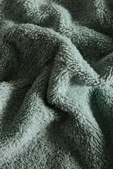 PACK OF COTTON HAND TOWELS (PACK OF 3) - Green / Blue by Zara