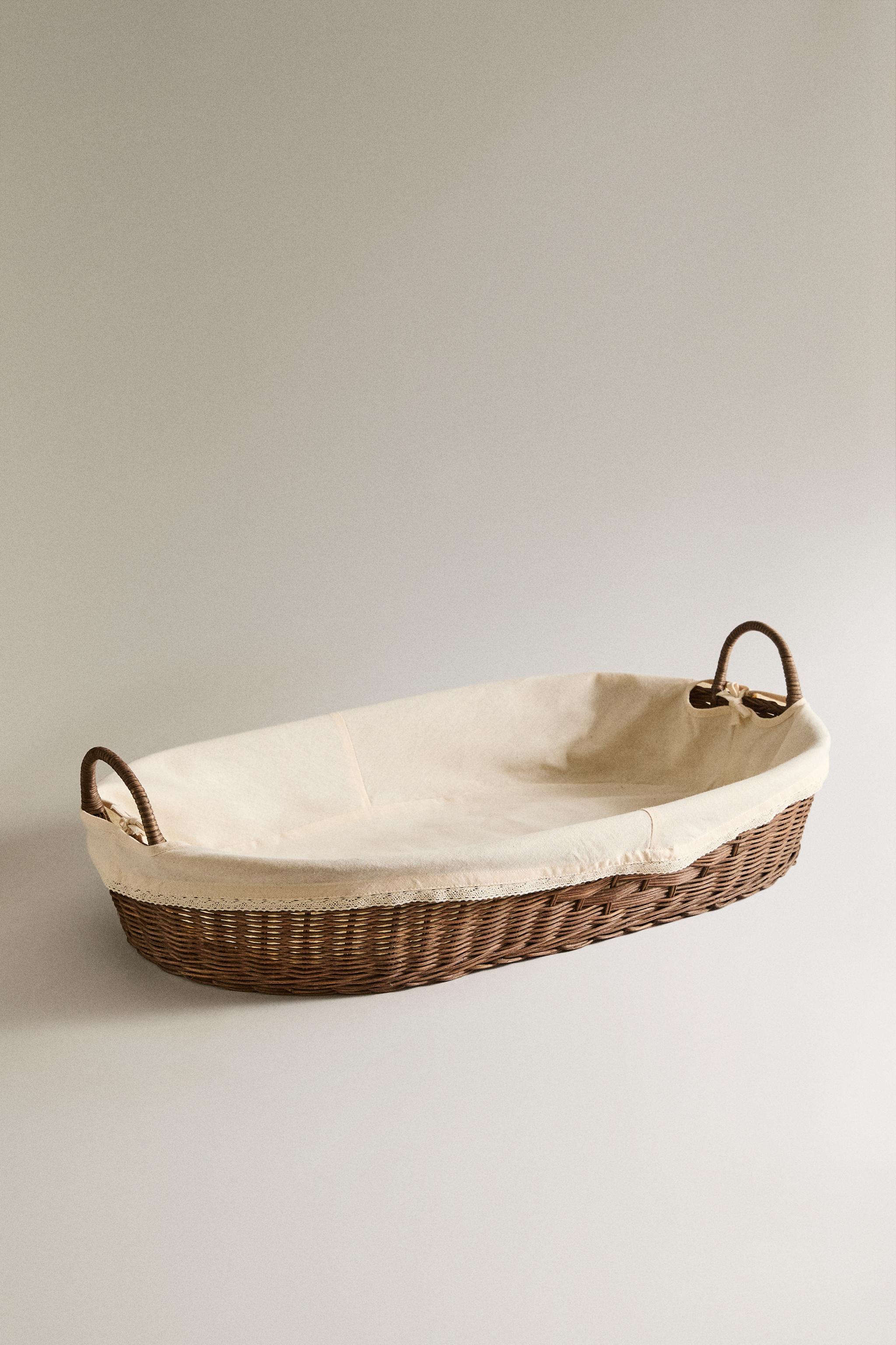 RATTAN CHANGING BASKET
