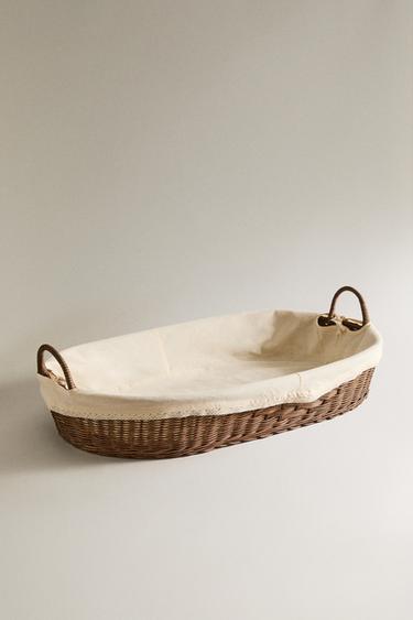 RATTAN CHANGING MAT BASKET - Brown by Zara - Image 0