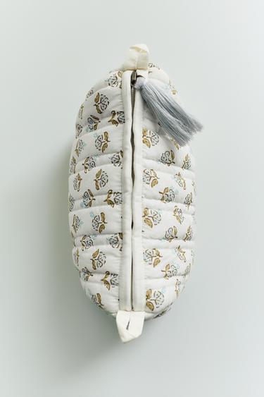 Zara BOHO PRINT TOILETRY BAG - Ecru