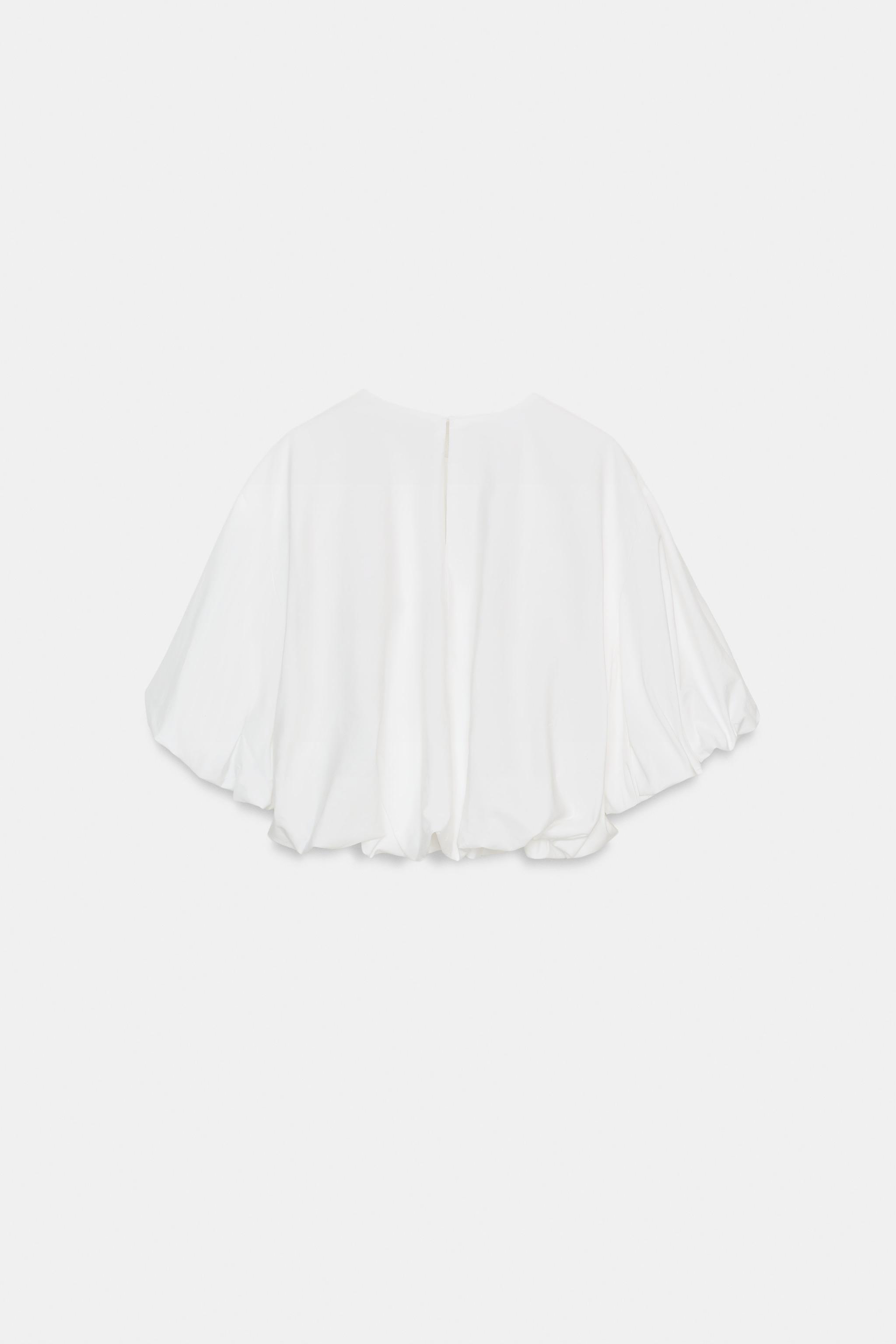 BALLOON POPLIN TOP