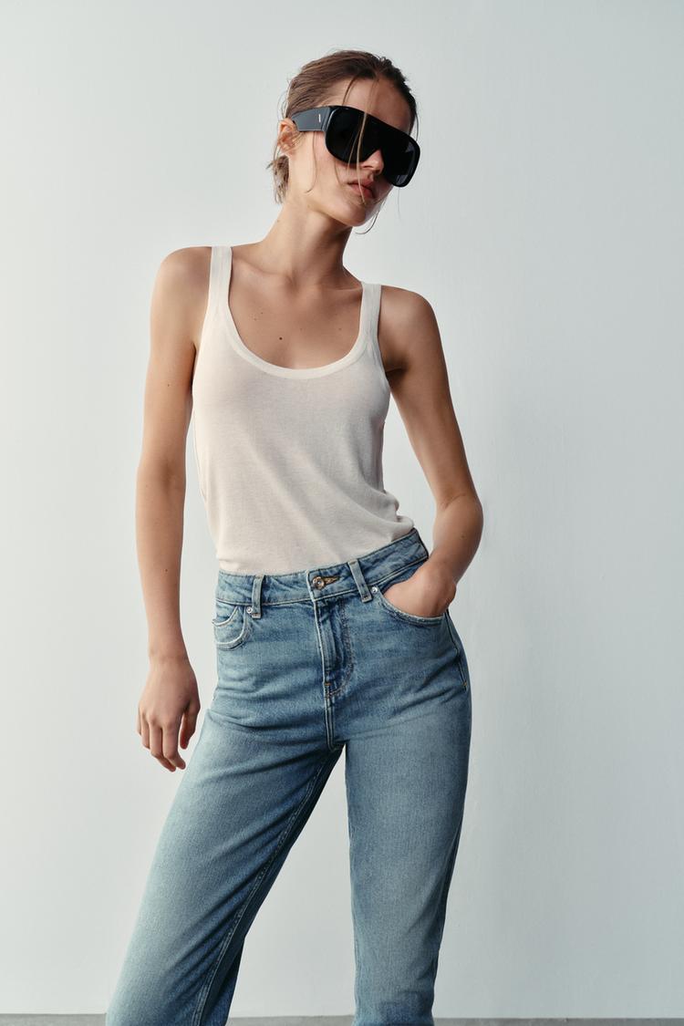 Jeans mom fit de cintura alta Z1975 4