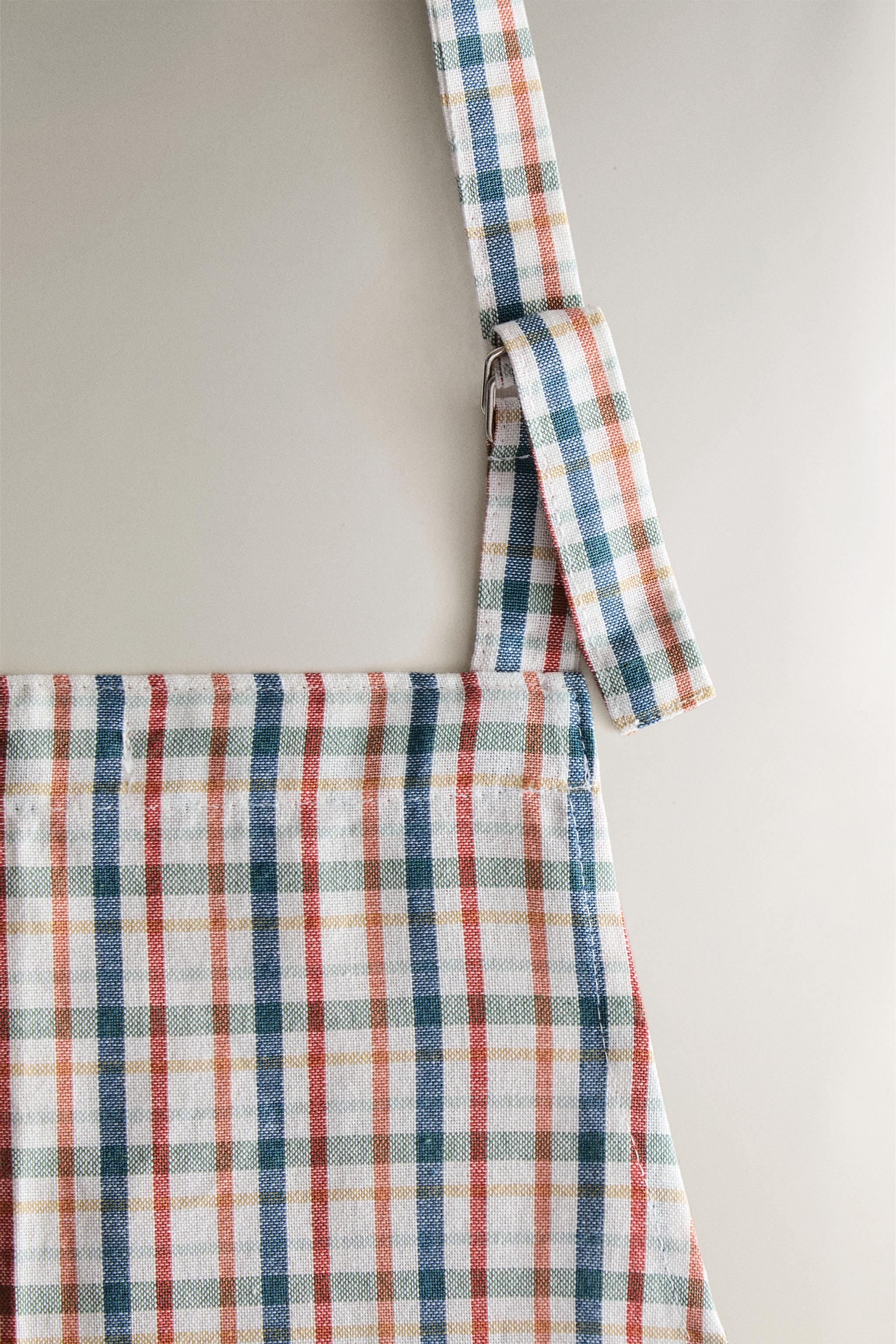 TABLIER COTON CARREAUX