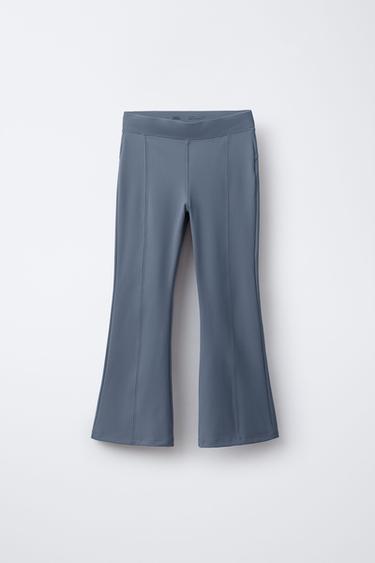 LEGGINGS FLARE NERVI - Gris de Zara