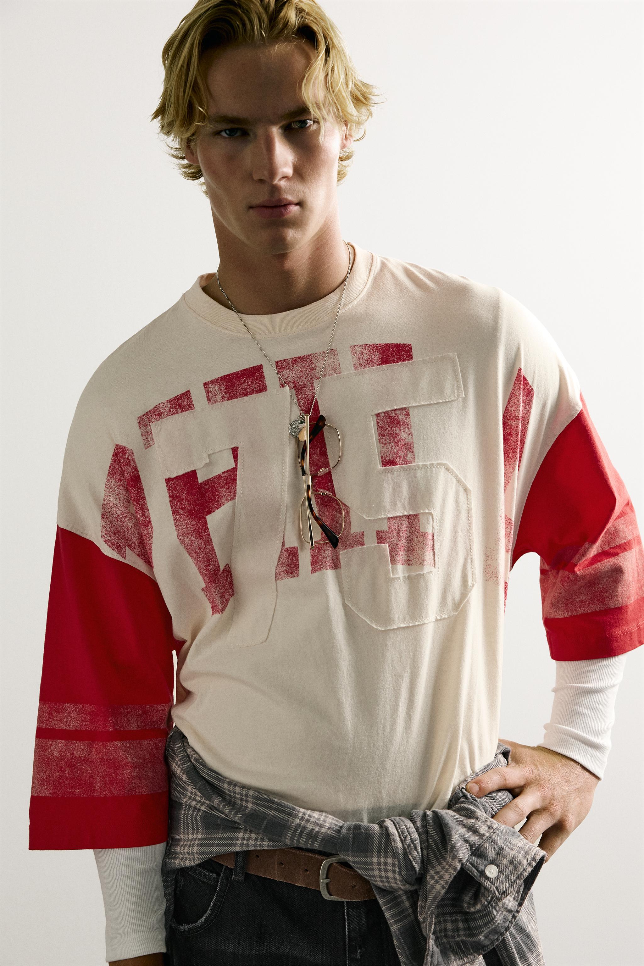 VINTAGE WASHED EFFECT PATCH BOXY FIT T-SHIRT