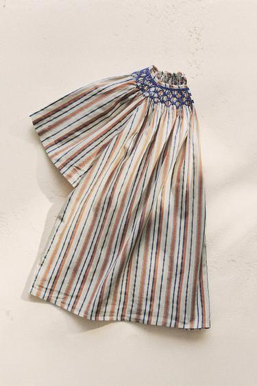 ROBE DE PLAGE ENFANT À RAYURES - Tuile de Zara - Image 4