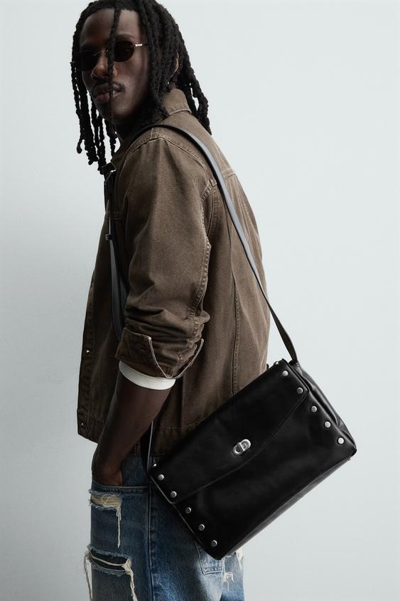 METALLIC DETAIL CROSSBODY BAG