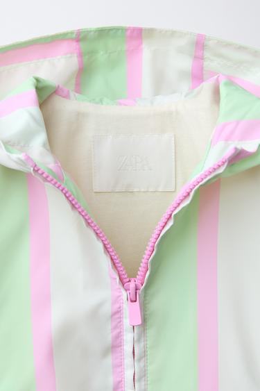 LIGHTWEIGHT STRIPED WATER-REPELLENT RAINCOAT - Multicoloured by Zara - Image 2