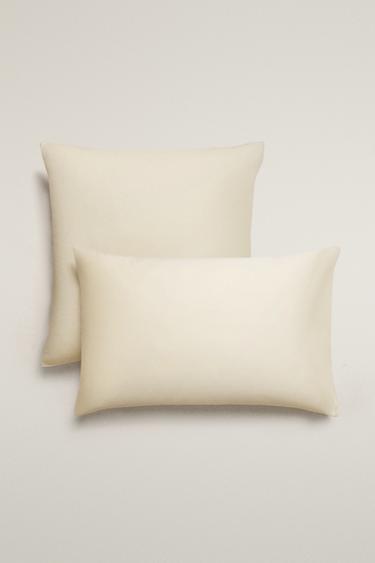 WASHED SATEEN PILLOWCASE (300 THREAD COUNT) - Vanilla by Zara - Image 0