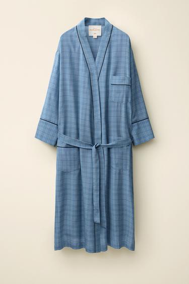 VESTIDO CADROS CREATED BY CARAMEL LONDON X ZARA - Azul de Zara