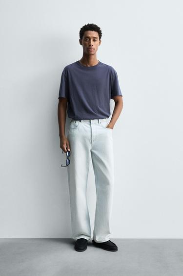 Zara STRAIGHT FIT JEANS - Sky blue - Image 0