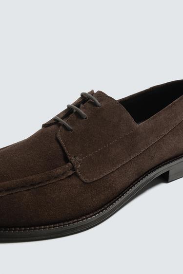 LEATHER DECK SHOES - Brown by Zara - Image 2