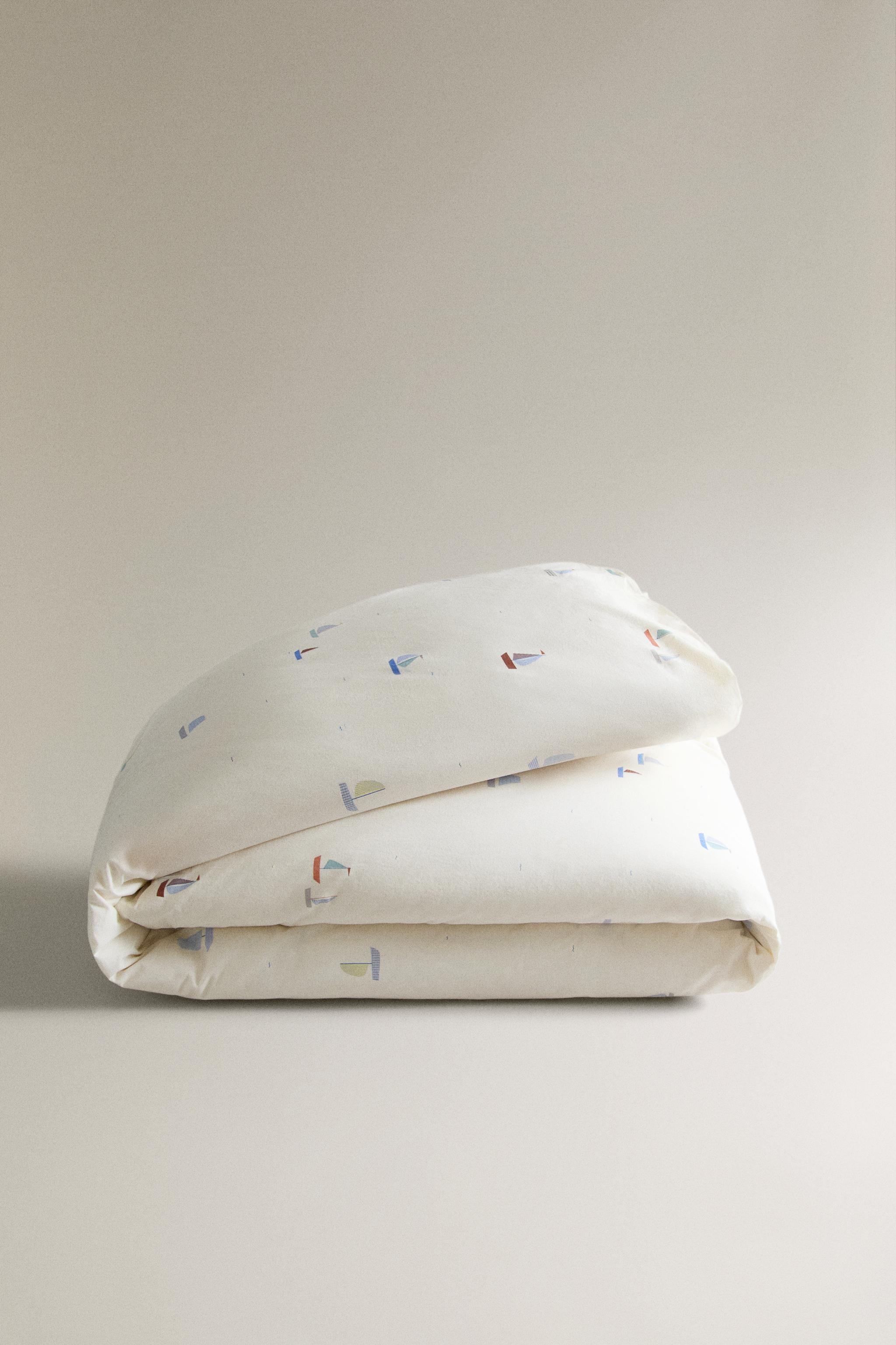KIDS SAILBOAT COTTON DUVET COVER