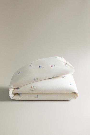HOUSSE DE COUETTE ENFANT COTON BATEAUX - Multicolore de Zara - Image 4