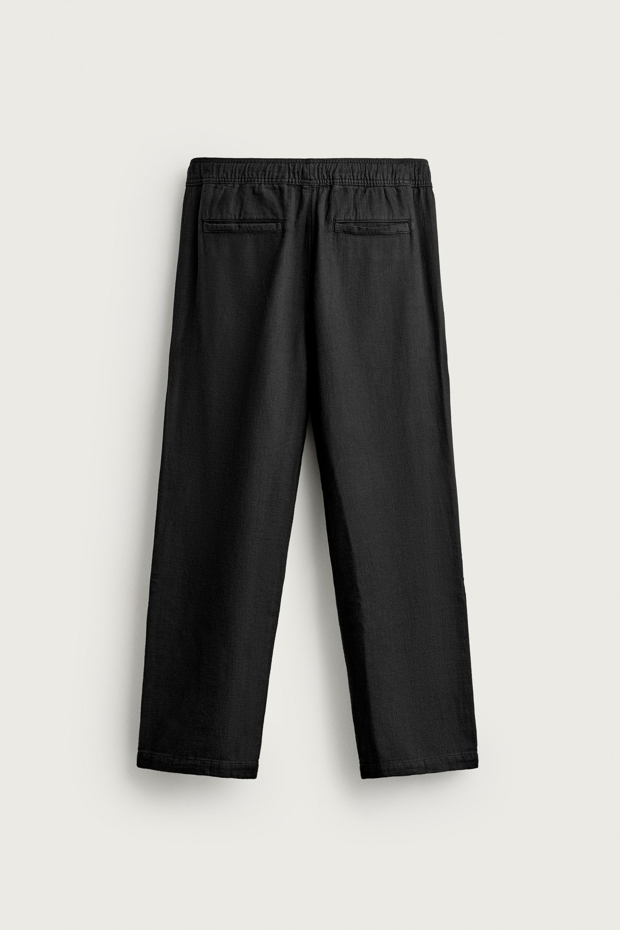 STRUCTURED RELAXED FIT PANTS