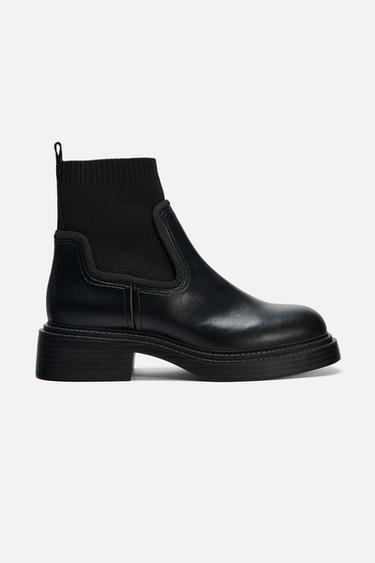 BOTÍN CHELSEA SUELA TRACK - Negro de Zara